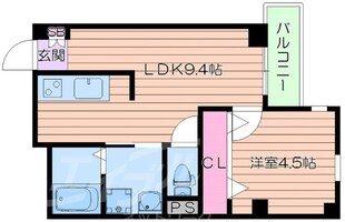 ナイスコーポ豊津の物件間取画像